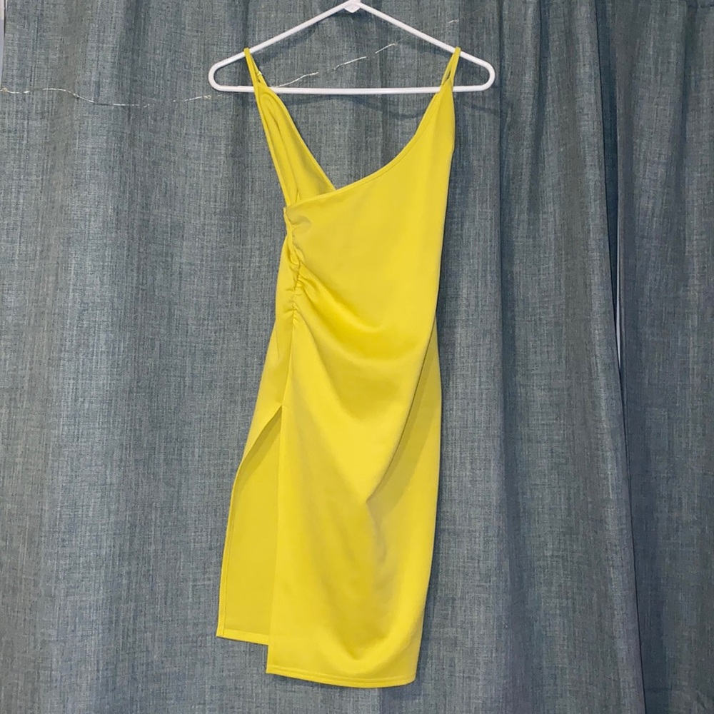 Yellow ASOS dress